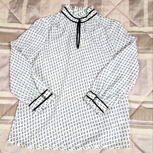 NWT J. Crew sheer popover blouse. Size 6.